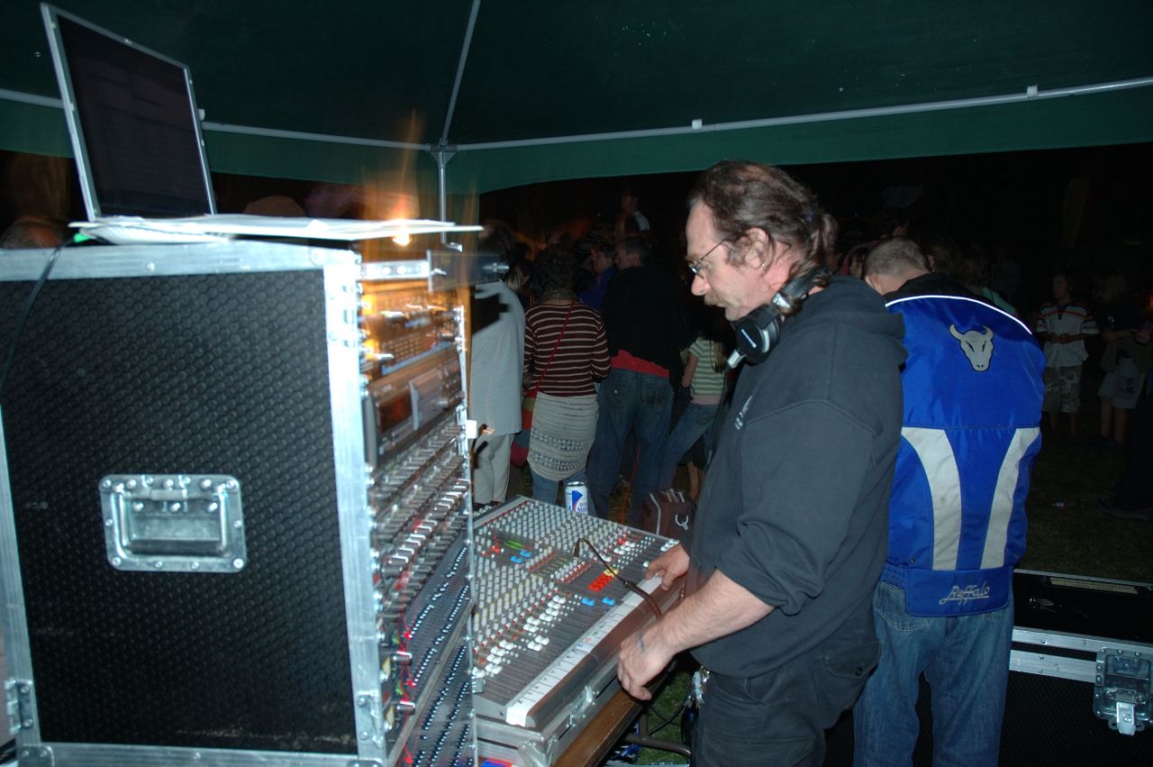 Tony, at the mixer at Chalford Feast, 2005