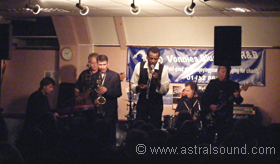Herbie Goins with the Norman Beaker Band at Vonnies, in Cheltenham