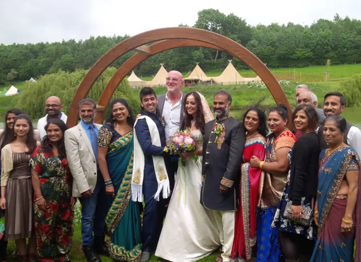 Photo of a wedding